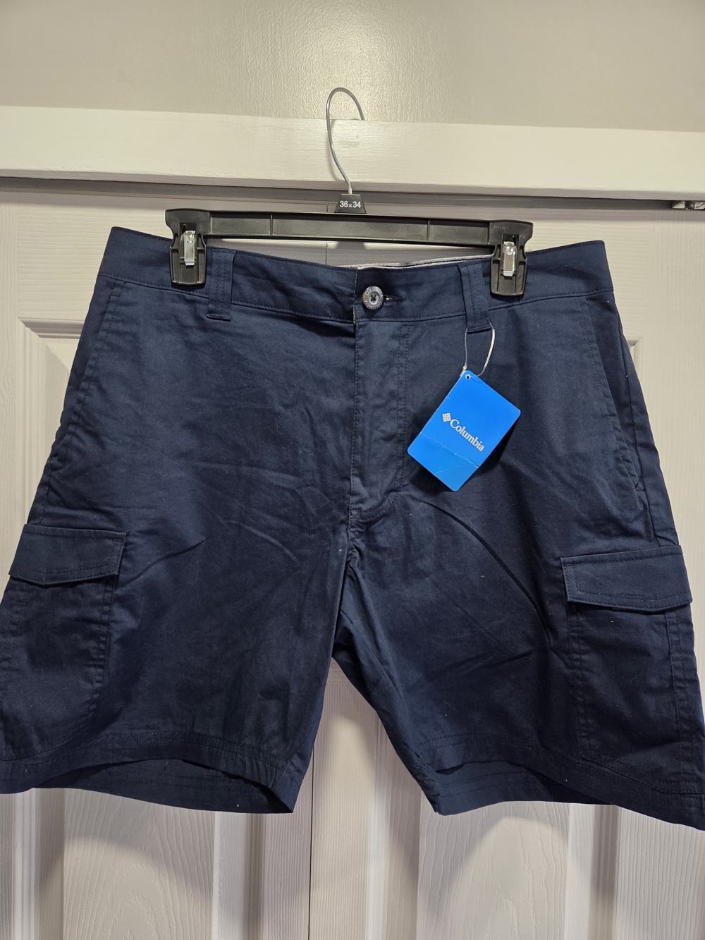 NWT Columbia Men's Dark Navy Cargo Shorts